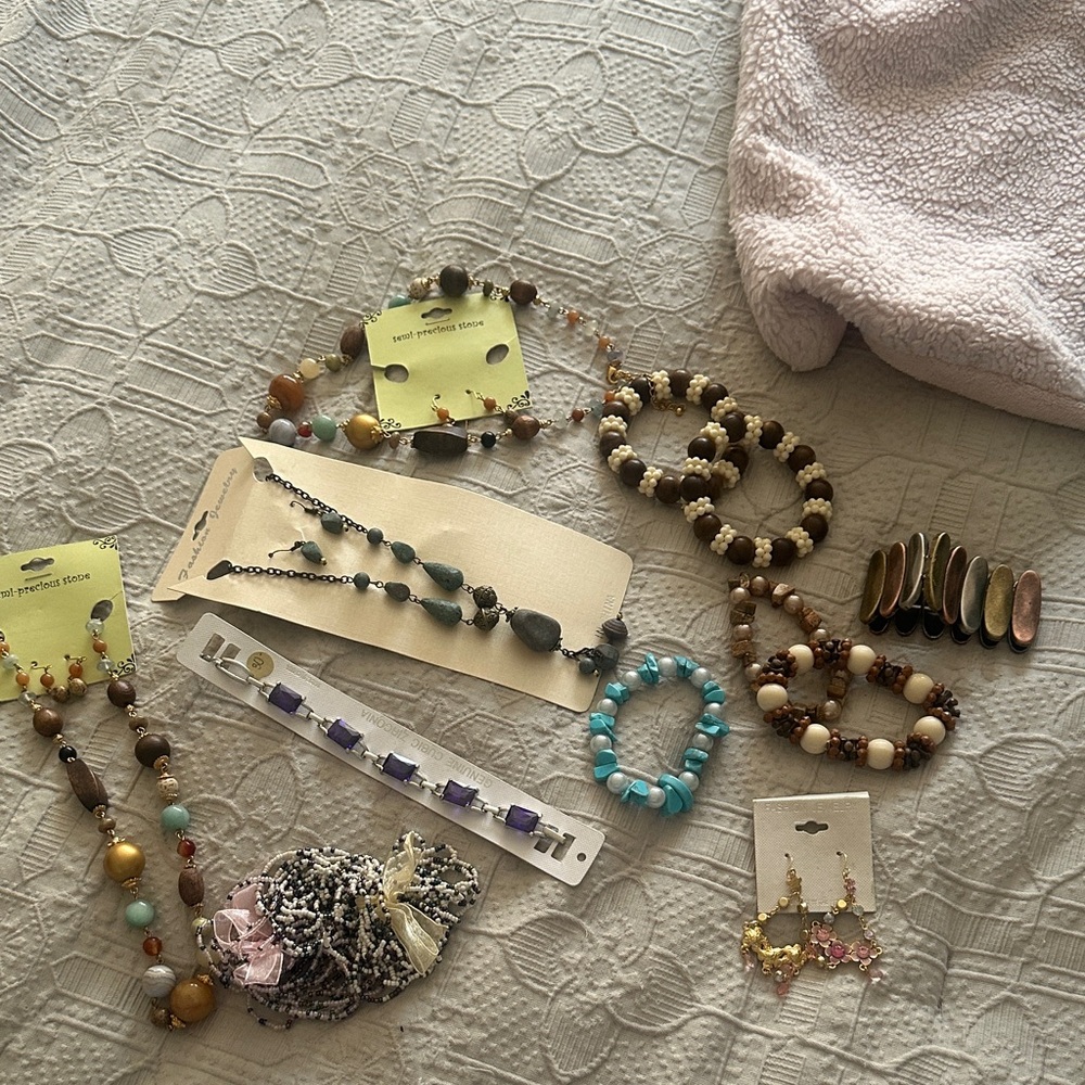 Colorful Beaded Jewelry Set